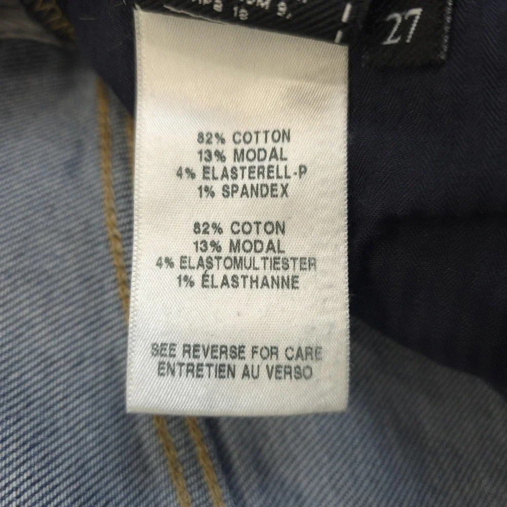 7 For All Mankind Jeans Women 27 Luxe Vintage Tapered Stretch Denim High Rise